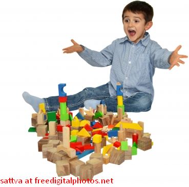 happy child with toys 